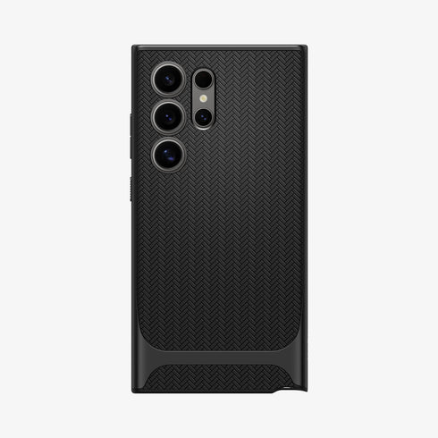 ACS07304 - Galaxy S24 Ultra Case Neo Hybrid in Black showing the back